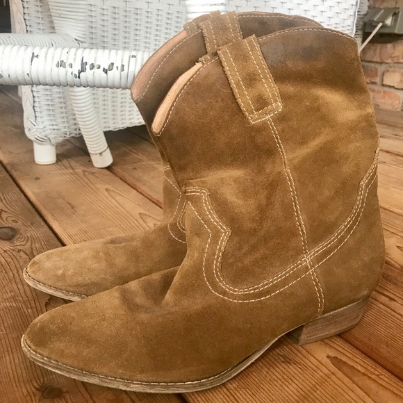 MIA Genuine Leather Brown Cowgirl Boots - Picture 5 of 12